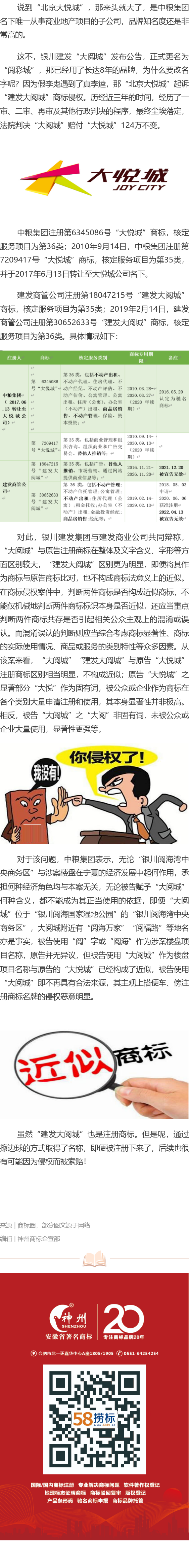 “大悅城”訴“大閱城”，一字之差價(jià)百萬(wàn)！